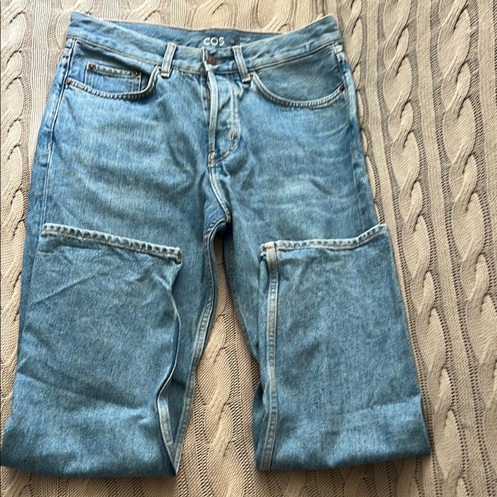 COS Men's Denim Blue Straight Jeans